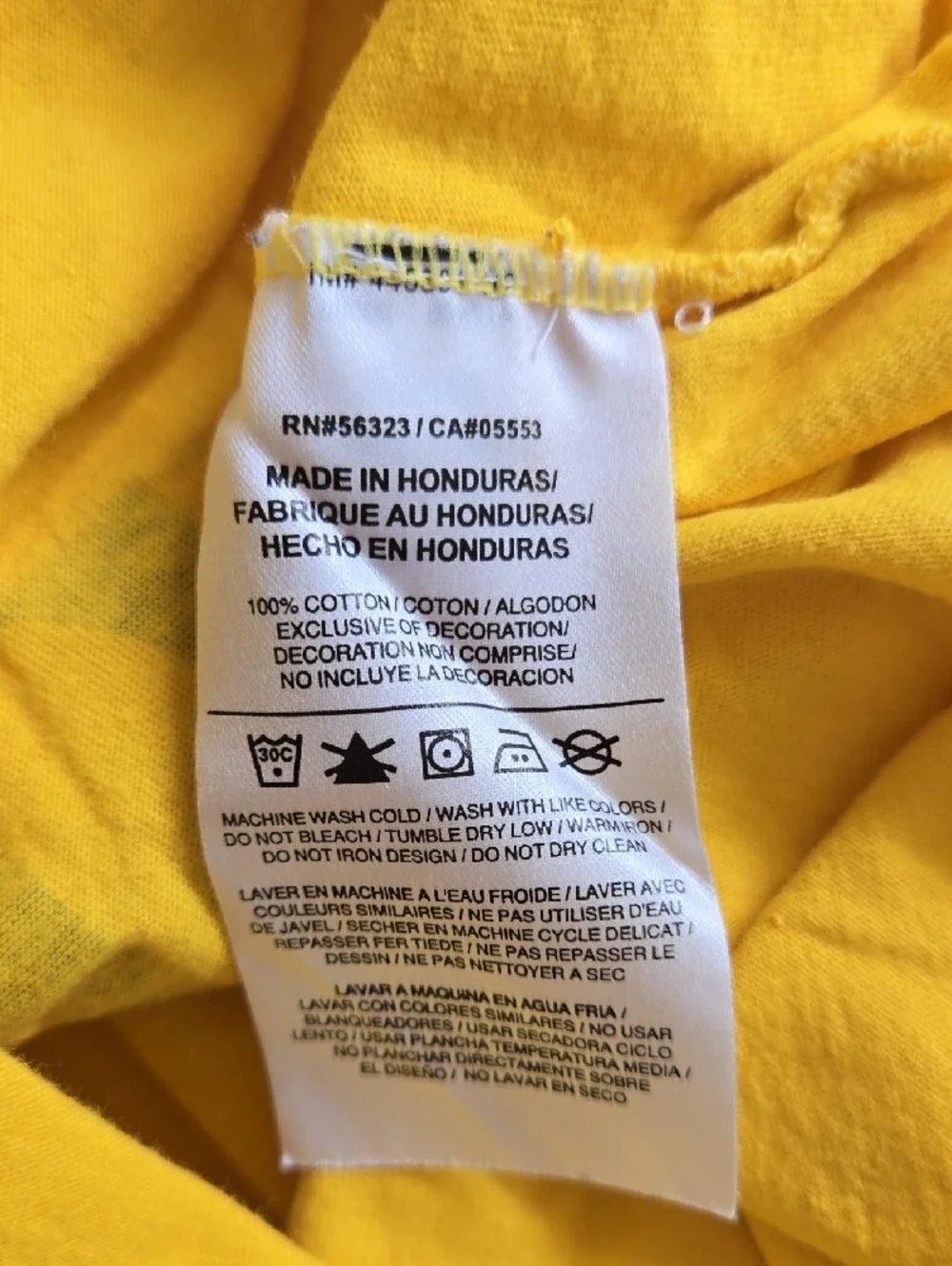 Nike Yellow Tee with Navy 'GO BLUE' Graphic